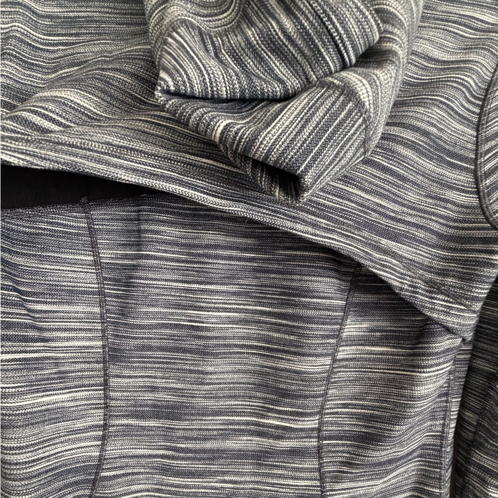 Lululemon Hooded Define Jacket Nulu Mini Space Dye Herringbone Heathered Size 10 - Picture 7 of 9